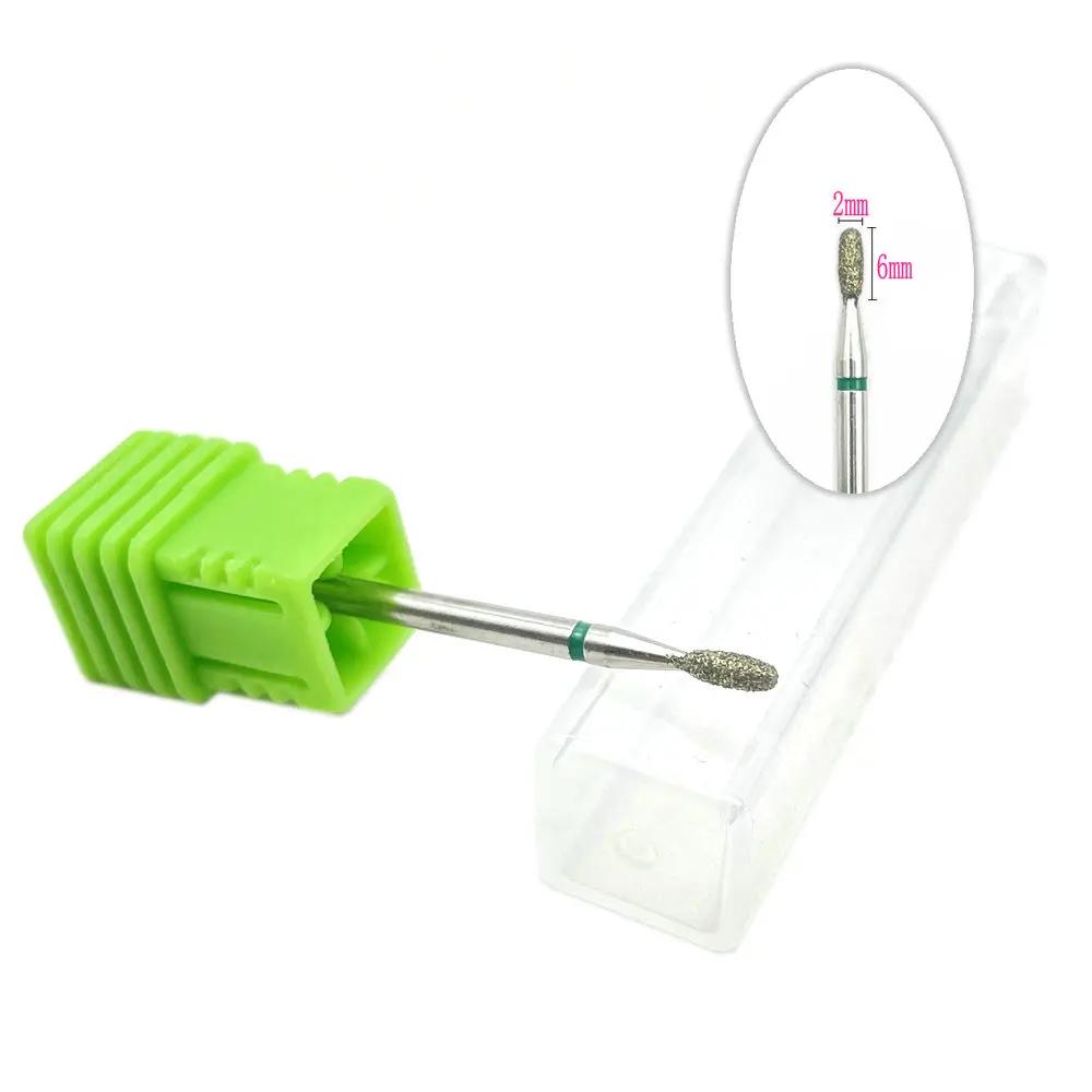 20pcs Diamond Nail Drill Milling Cutter for Manicure Rotary Bits Cuticle Clean Accessory Dental Diamond Burs Polisher 2.35mm