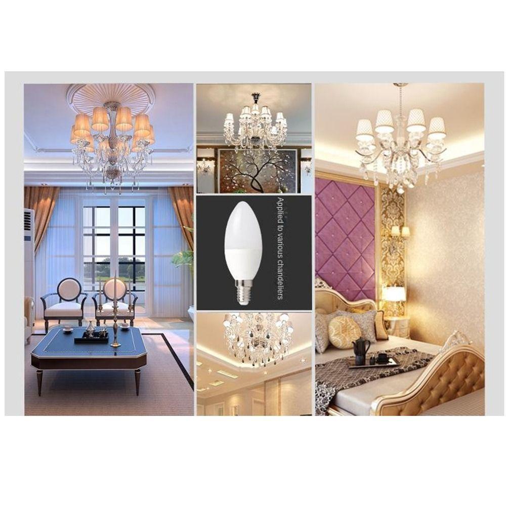 E14 Led Candle Bulbs 220V Led Chandelier Candle Light Hot Bulb White Lamp  Home Decoration