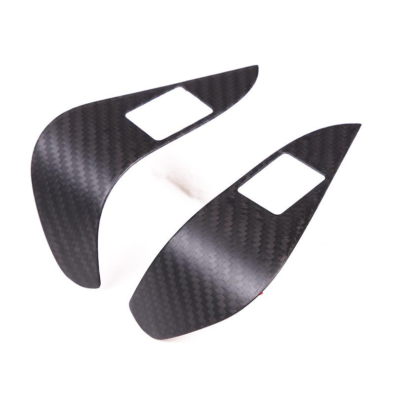 

Real Carbon Fiber For Toyota GR Supra A90 - Car Interior Trunk Switch Button Frame Decorative Sticker Car Accessories Matte Carbon Fiber