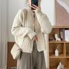 Korean Style Lazy Twist Knit Cardigan Short Round Neck Sweater Coat