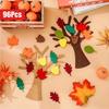 96PCS DIY Felt Felt Tree Crafts Kit Classic Wall Ornaments Handmade Crafts Kit Wall Hanging Decor For Autumn Home Decoration