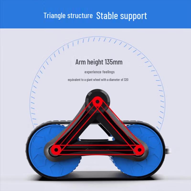 Lín Zhī Lù Automatic Rebound Double Wheel Ab Roller