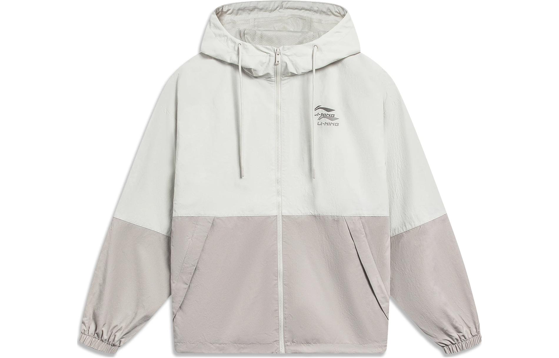 Li Ning Sports Fashion Collection Jacket Unisex Silver Birch Gray AFDT523-2 XXL