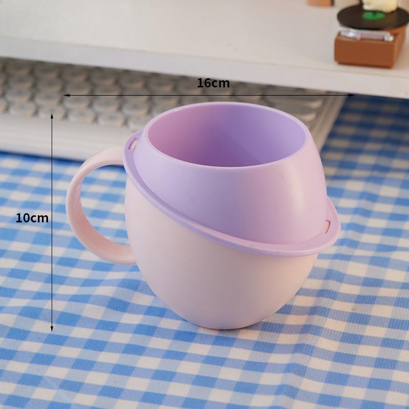 

Removable Toothbrush Cup, Cute Planet-shaped Toothbrush Cup, Large-capacity Household Wash Basin Cup 401-500ml розовый