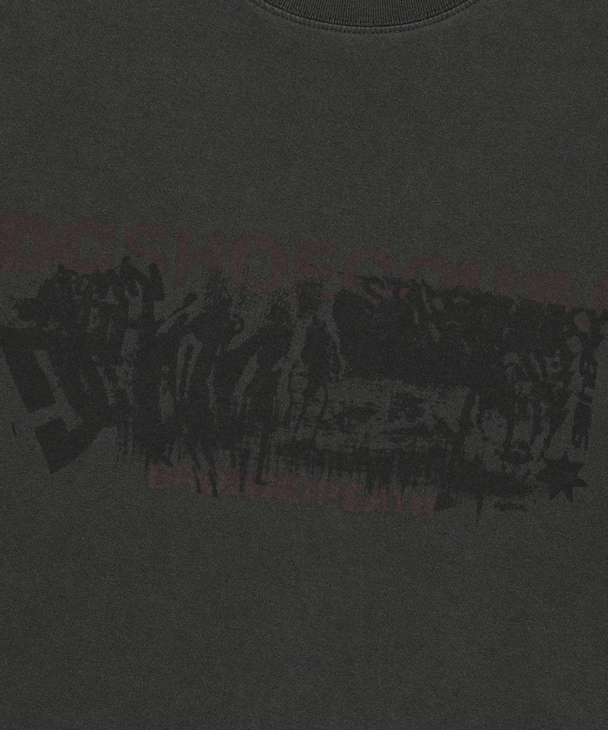 BROWNBREATH Bxd Chunky Pigment Tee - Charcoal