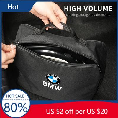 New EV Car Charging Cable Storage Box Charger Cables Carry Bag Trunk Organizer For X3 X5 M5 M3 E46 E90 E60 F10 E39 F30