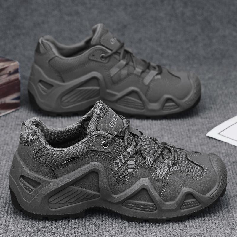 

2024 autumn and winter large size 46 men s big shoes outdoor sports tooling men s shoes off-road hiking shoes 46 сірий колір