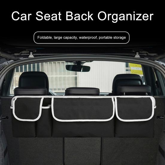 Organizer Per Sedile Auto In Pelle PU Impermeabile - Multitasca Universale 18x15 Cm - Protezione Anti-Graffio