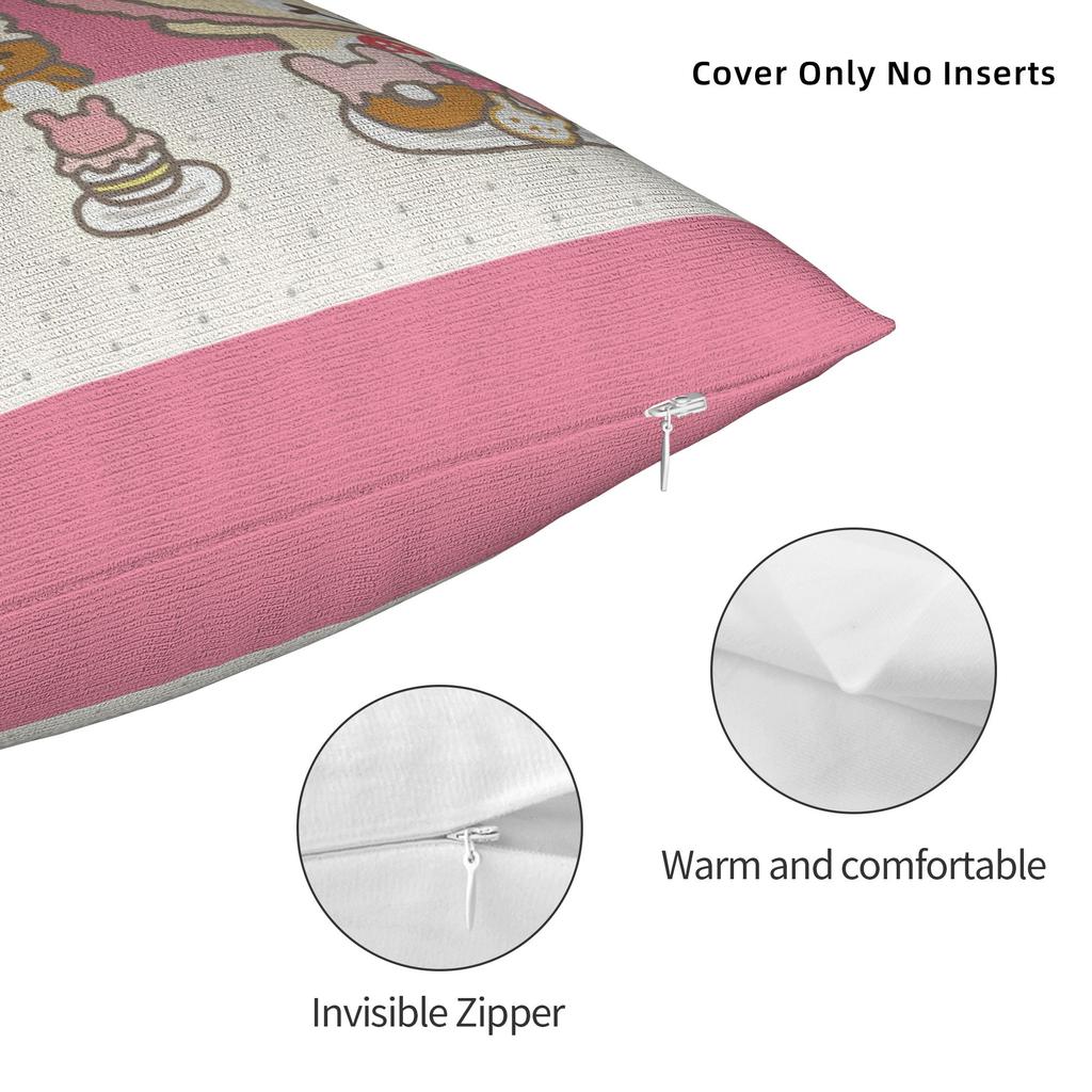 Cartoon Rilakkumas Cartoon Bear Throw Pillow Cover Polyester Throw Pillow   Funny Pillowcase