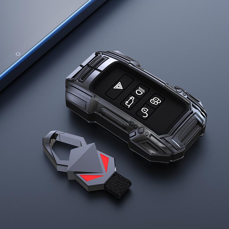 

Compatible with 2021 Range Rover Evoque/Jaguar Key Case: Discovery 5, Velar, Sport Version - Car Star Pulse Key Bag
