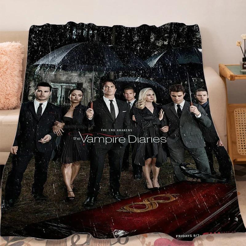 

Fleece Blanket Sofa Winter Warm The B-Vampire B-Diaries Fluffy Soft Blankets Microfiber Bedding King Size Bed Camping Nap Throws 150x200cm