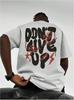 Letter-printed T-shirt for Boys - - 100% Cotton Round-neck - Matching for Couples - Short-sle