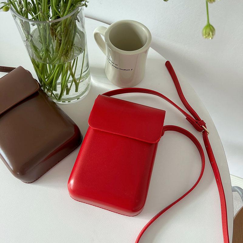 2025 нишевая универсальная вертикальная японская и корейская сумка для мобильного телефона с изменяемым дизайном, простая сумка-коробка, ретро, мужская и женская, текстурная сумка-мессенджер, тренд