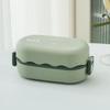 3 Grids Portable Lunch Box Sealed Snack Food Box Multifunctional Divides Food Container  Tableware