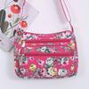 Borsa a tracolla da donna con classico motivo floreale, chiusura a zip, borsa da shopping casual, accessorio da viaggio, portamonete alla moda, borsa a tracolla elegante