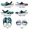 White EVA Clogs with Bat Mushroom Print, Lightweight Slip On Garden Shoes, Breathable Beach Sandals, Indoor Outdoor Slippers for Men Women