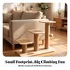 Cat Climbing Step with Toy Natural Perch Sisal Post Furniture Stable