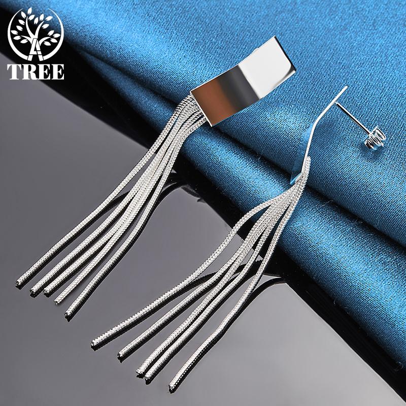 925 Sterling Silber Kreative Quaste Ohrringe Ohrringe Schmuck