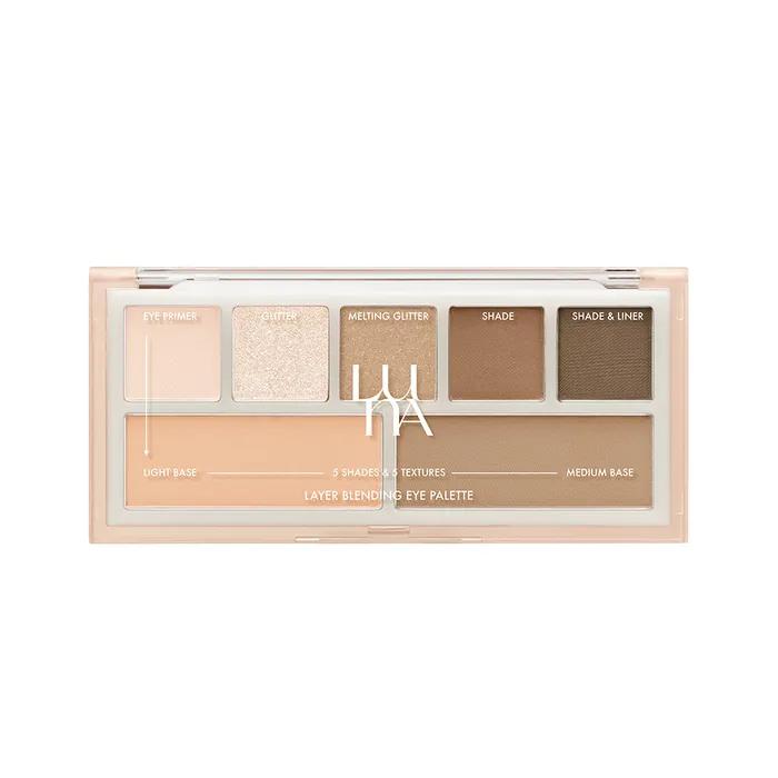 Palette d'ombres à paupières à mélange de couches