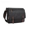 BIERLIFU High Quality 16 A Washed Canvas Men's Messenger Bag Explosion Proof Zipper Male Shoulder Bag Student Computer Bag Simple Solid Color Flap Bag