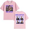 Rick Astley The Reflection Tour 2026 Magliette Grafiche Unisex Vintage Cotone Oversize Maglietta Estiva Abbigliamento Alta Qualità Maglietta
