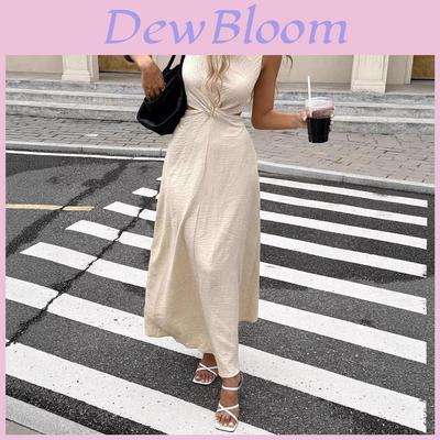 Summer Elegant Sleeveless Wrap Dress With High Waist For Casual And Business Wear