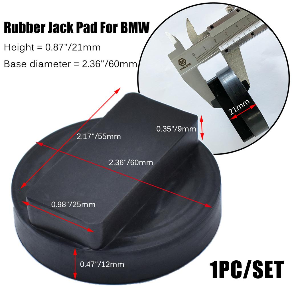 Adaptateur de coussinet de cric en caoutchouc, pour BMW série 3 4 5 E46 E90 E39 E60 E91 E92 X1 X3 X5 X6 Z4 Z8 1M M3 M5 M6 F01 F02 F30 F10