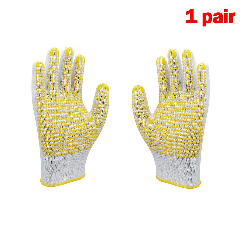 1-10 Pairs Cotton Polyester String Knit Shell Safety Protection Work Gloves, Painter Mechanic Industrial Warehouse with Dots