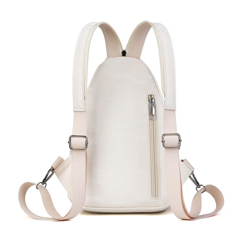 Schoolbag New Women's Multi-work Breast Bag, Oblique Span Dual-purpose Backpack Casual Light Backpack Women's Fashion Commuter Bag