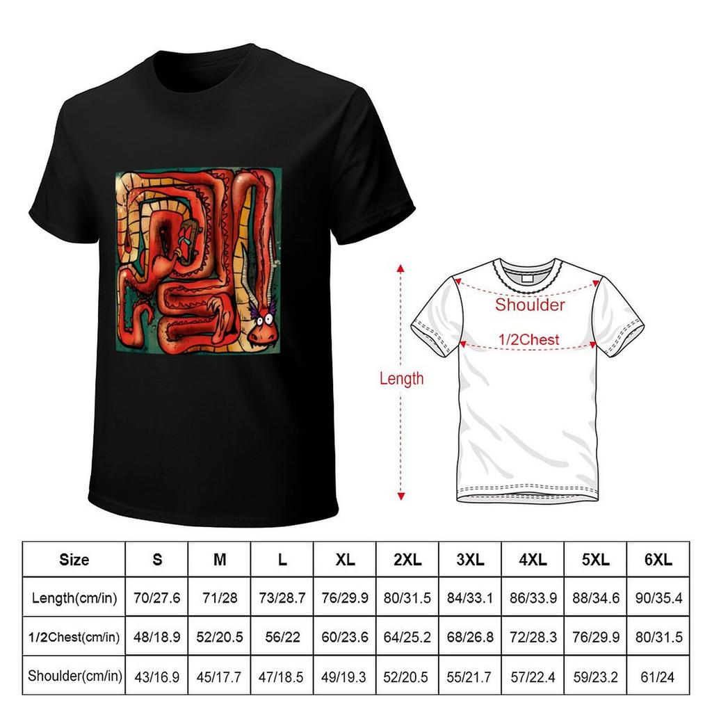 Folded Dragon TShirt korean fashion cute tops Short sleeve tee shirts graphic tee men