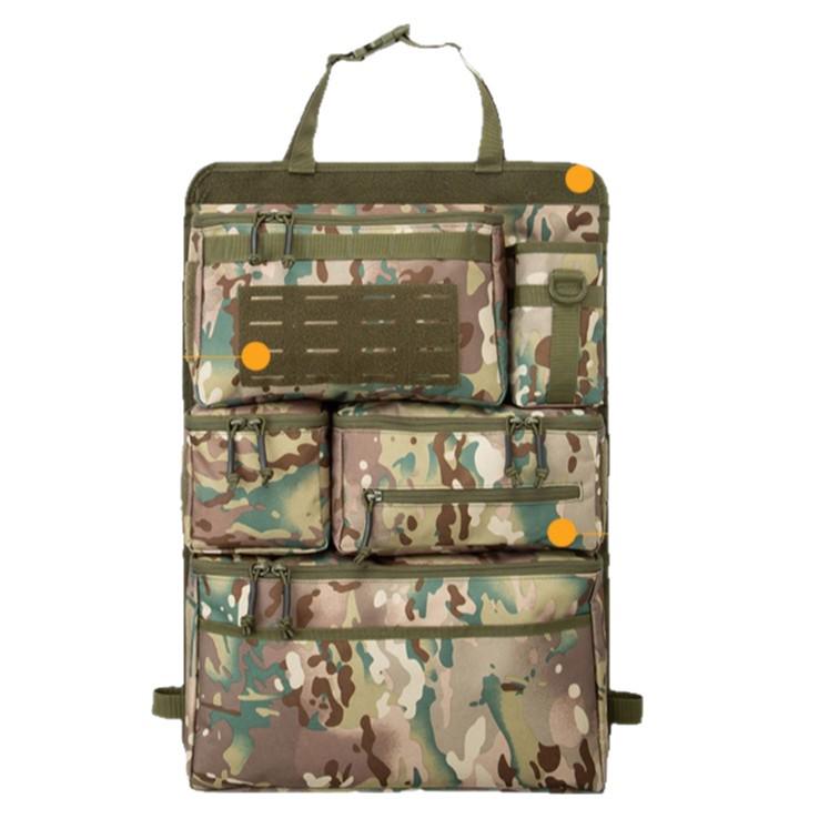Outdoor Tactical Camouflage Car Seat Back Storage Bag