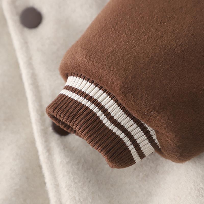 Boys' Long Sleeved Jacket, 0-5-year-old Children's Color Blocked Thick Jacket, Baby Casual Clothes