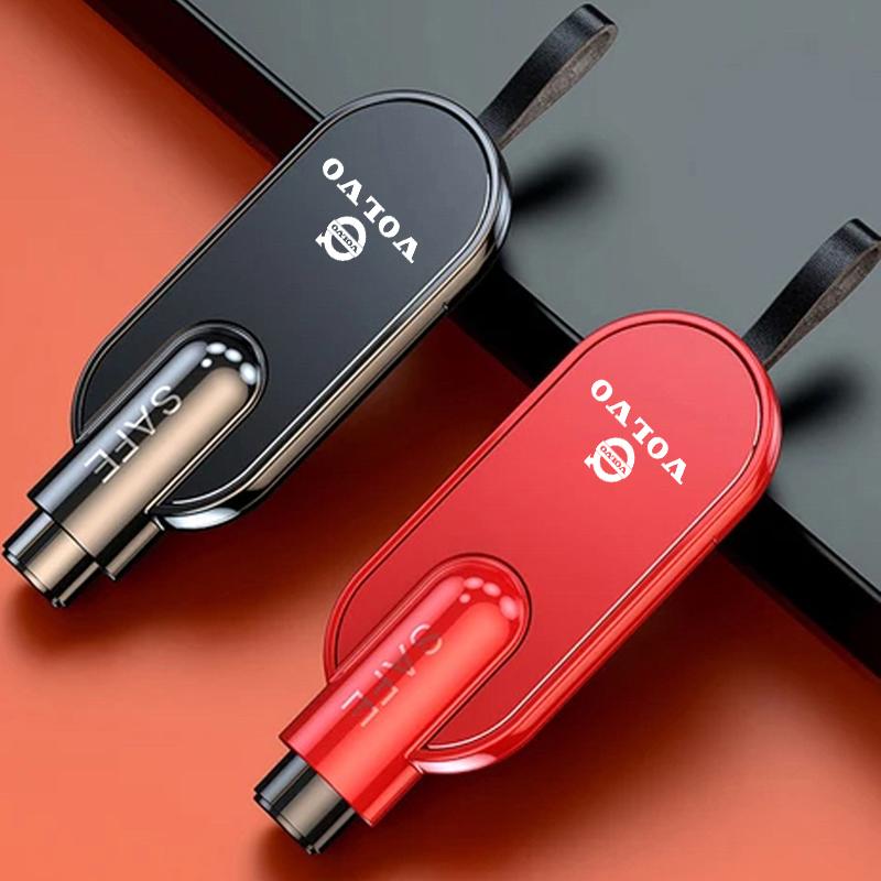 Car Safety Hammer Auto Emergency Glass Window Breaker Tools For Volvo XC60 XC40 V60 V40 XC90 XC70 V50 S60 V70 S90 AWD S80 T6 V90