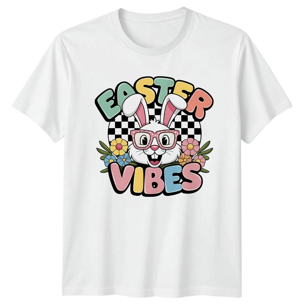Easter Vibes Unisexs TShirt Retro Bunny Easter Day Gift For Her S