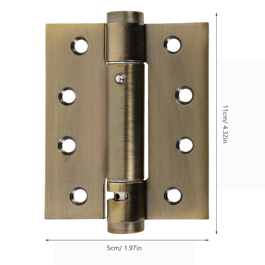 2Pcs Self Closing Hinges for Doors Heavy Duty Spring Hinge Auto Close Mechanism for Wood Screen Doors Basement Bathroom Cabinet