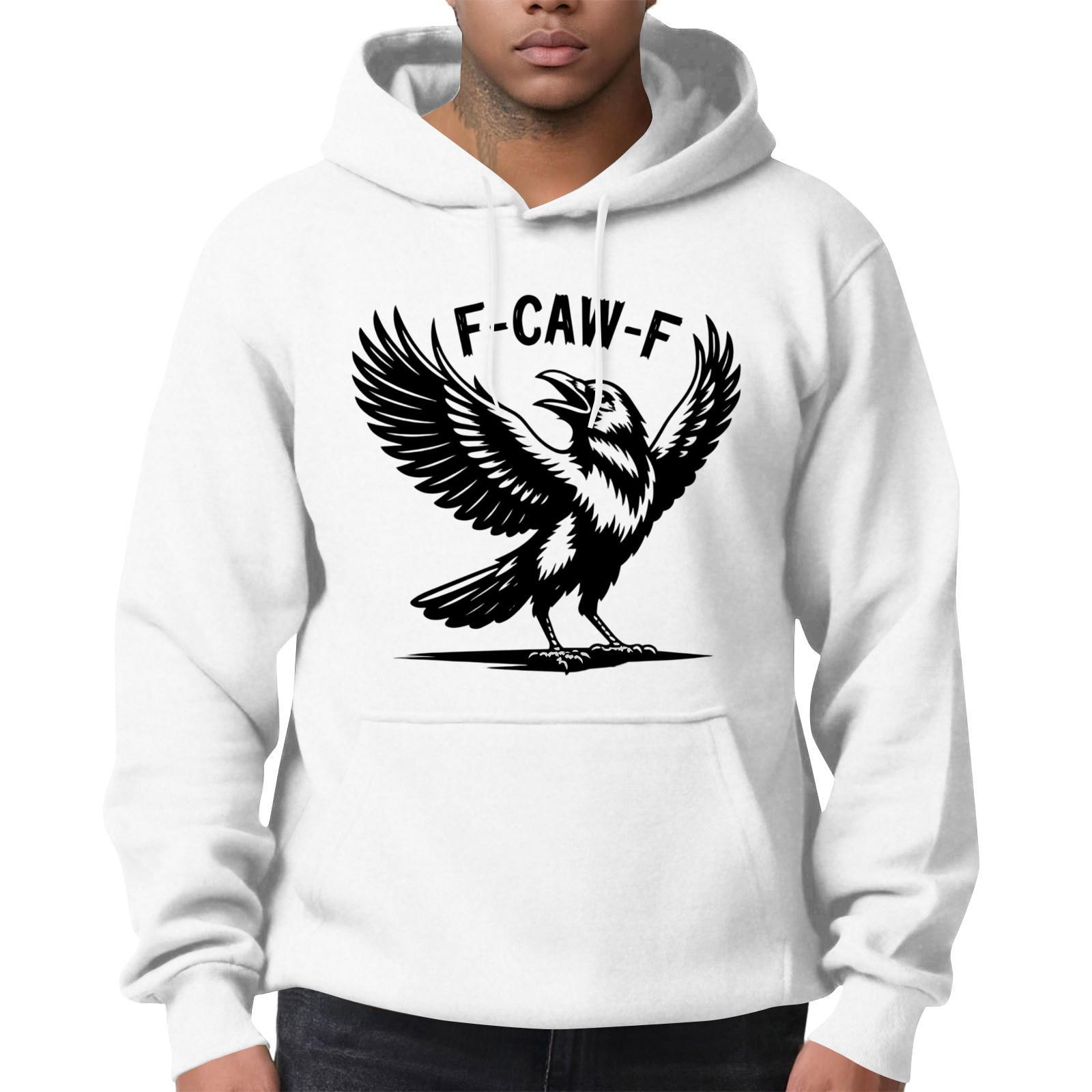 

Мужская модная повседневная толстовка с длинным рукавом, однотонная, с капюшоном XL белый