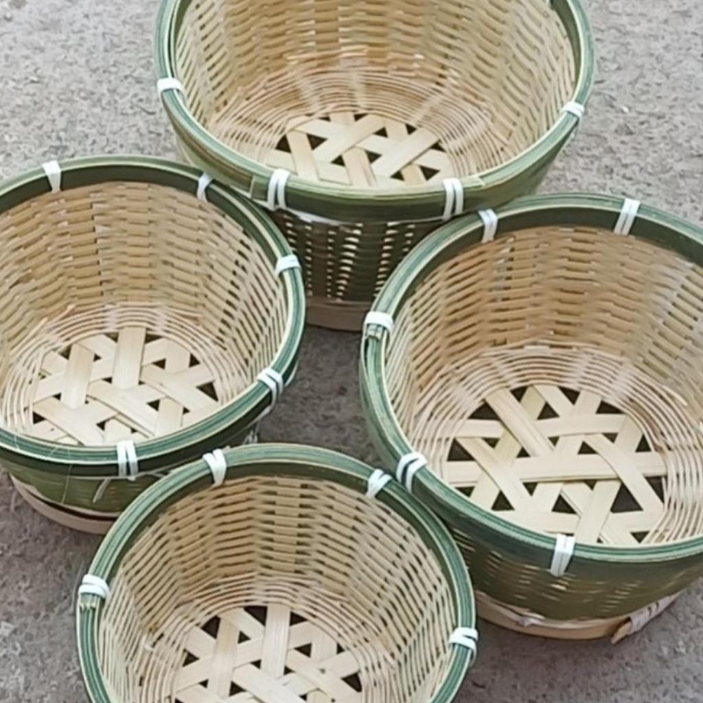 Bamboo Woven Multi-Purpose Basket: Fruit, Bread, Vegetable Washing, and Cake Steamer
