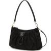 Black Dd Decoration Shirring Point Nylon Shoulder Bag Dcba6f347bk