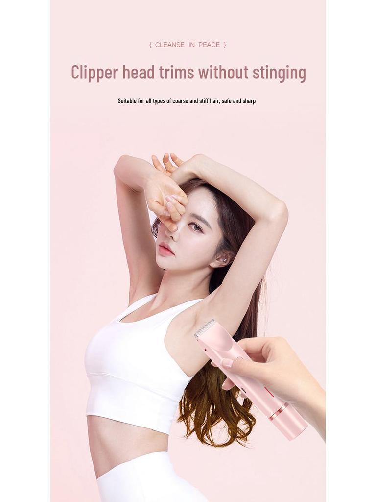 Women's Double-Head Electric Shaver: Trimmer for Sensitive Areas