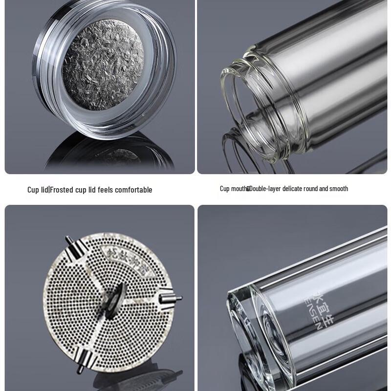 Shui Yi Sheng C918 Double-Layer Insulated Glass Tea Tumbler