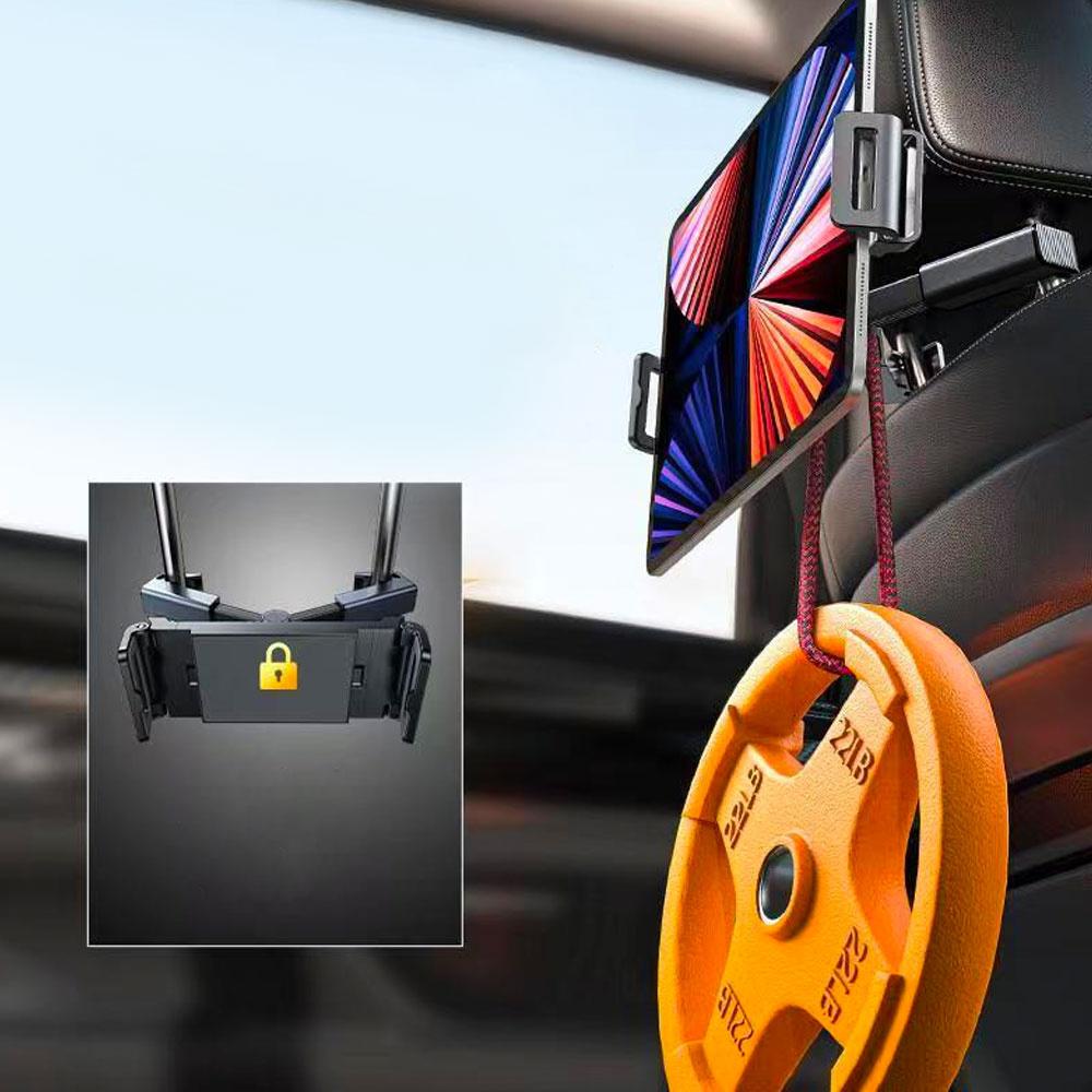 Uchwyt Samochodowy Na Telefon/ Tablet 4.7-12.9" Alogy Car Headrest Holder Na Zagłówek Czarny