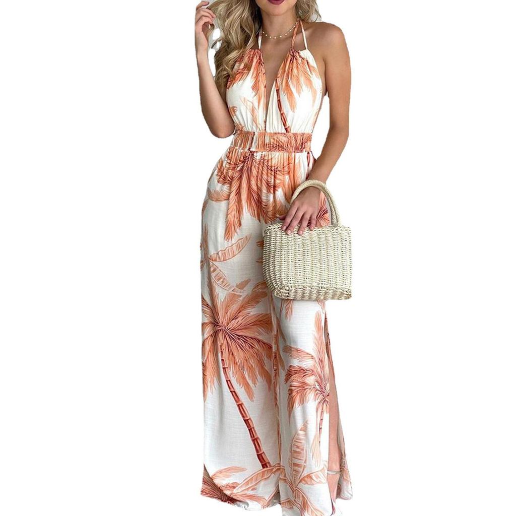 Europäischer & Amerikanischer Damen-Träger-Jumpsuit mit weitem Bein - Lässige Frühjahrs-/Sommerkleidung 2026