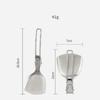 304 Stainless Steel Camping Stir Fry Shovel Pot Lightweight Portable Long Handle Kitchenware 6 Styles Shovel Soup Spoon Set