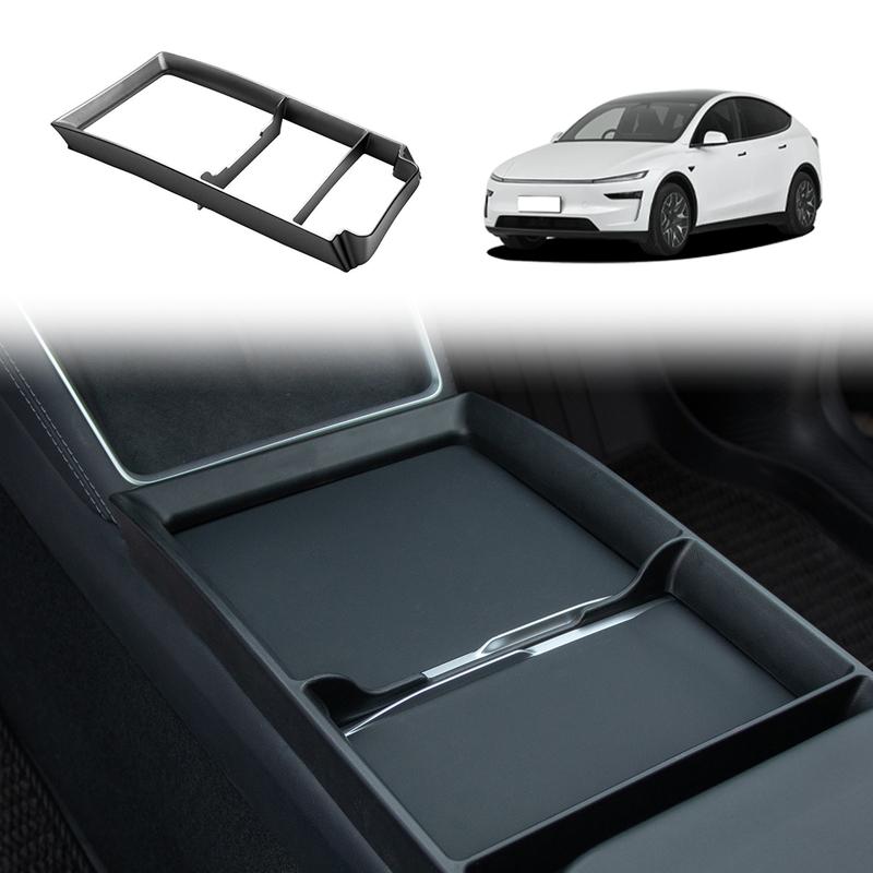 TPE Center Console Armrest Box for Tesla Model Y YL Juniper 2025 2026 2027-Up Model 3 Highland 2024-UP Organizer Storage Tray