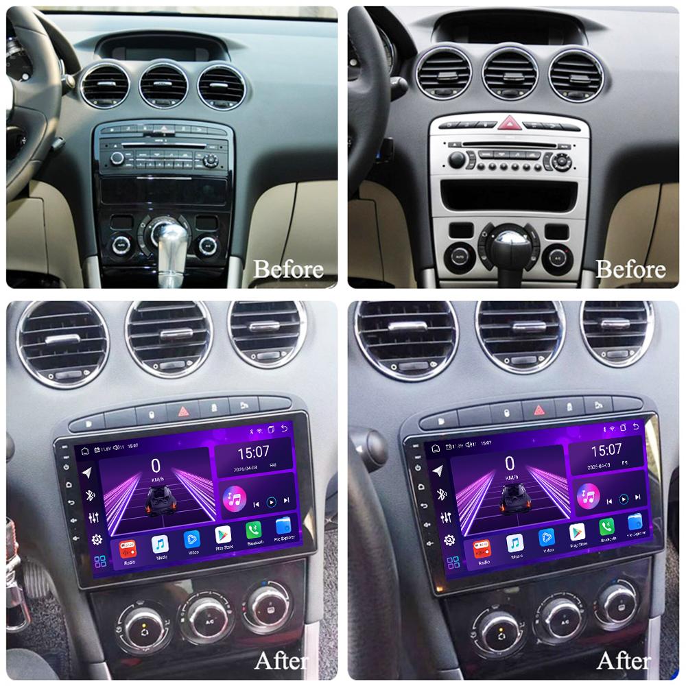 Android Car-Play Car Radio For Peugeot 308 308SW 408 2010-2016 Multimedia Player Head Unit Stereo GPS Navigation BT WIFI,8 CORE ,2+32GB