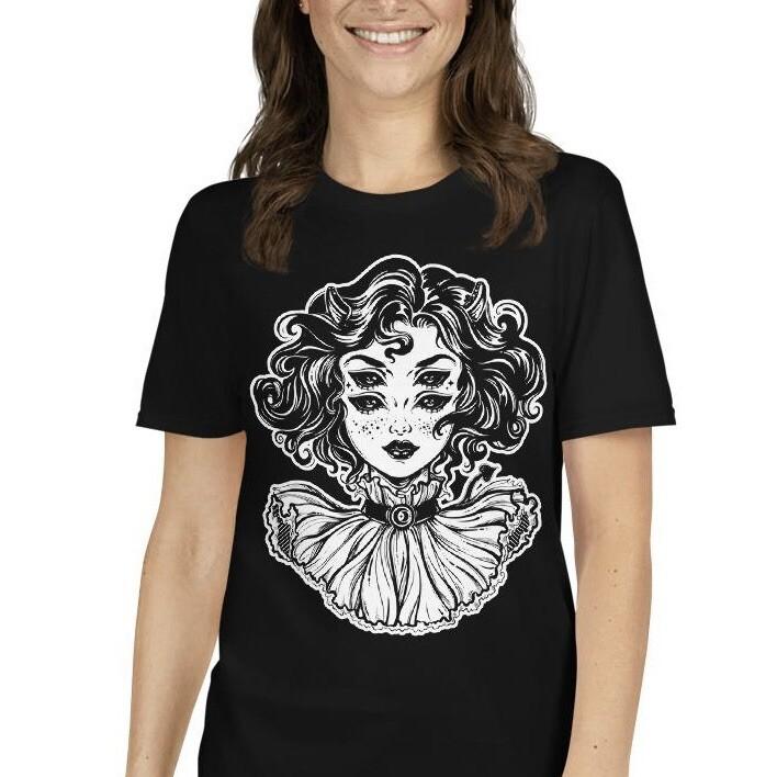 Demon Devil Girl Horror Creepy Goth Short-Sleeve Unisex T-Shirt