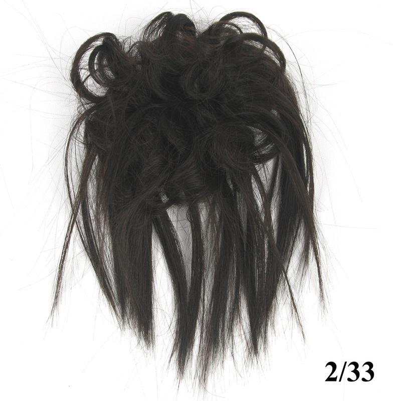Fashion Women Wig Curly Claw Clip Flower Bud Fake Hair