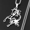 Fashion Horse Racing Male Chain For Women Men Stainless Steel Silver Color Pony Animal Gentle New Design Necklace Jewelry Gifts