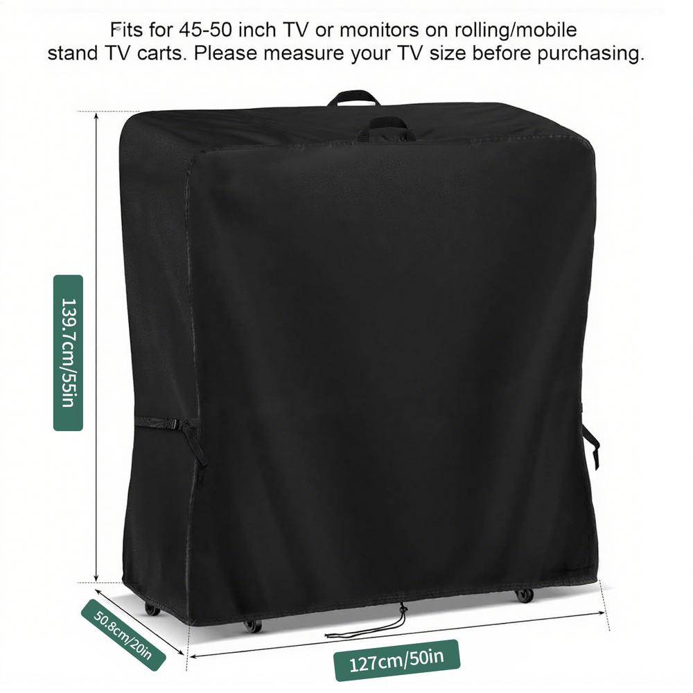 

Чехол для уличного телевизора Мобильный чехол для уличной подставки для телевизора Водонепроницаемые защитные экраны для телевизора Защита для патио, двора, лужайки, сада, террасы