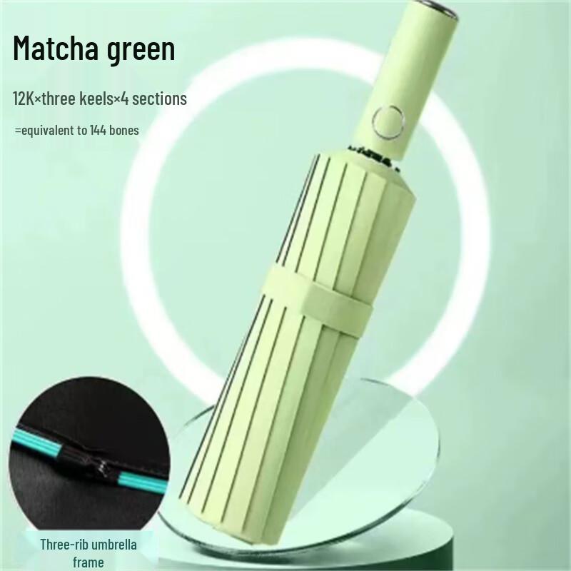 

Ximengyuan Automatic Large Dual-Use Umbrella, Matcha Green 10-Pack